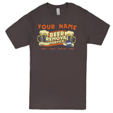 "Custom Beer Removal" Men's Shirt Charcoal