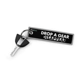 Drop A Gear And Disappear Keychain Key Tag - Orange